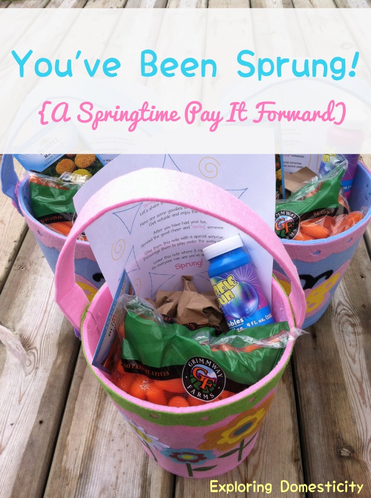 You've Been Sprung: a springtime pay it forward