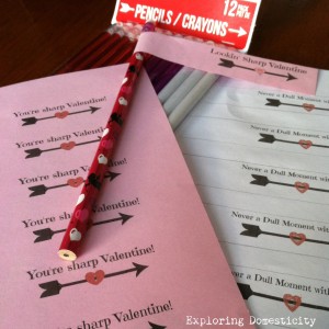 Valentine Pencil printables