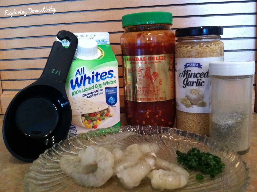 Garlicky Shrimp and Eggs Ingredients