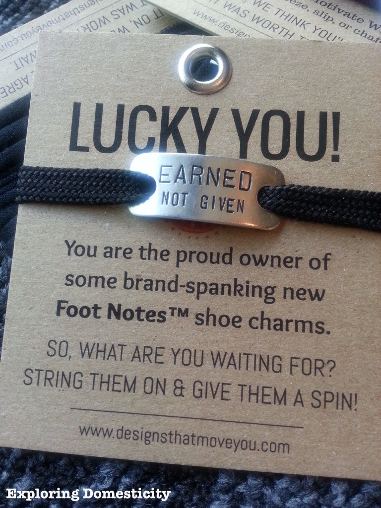 Fit Faves: Momentum Jewelry Footnotes. Motivational quotes for your laces