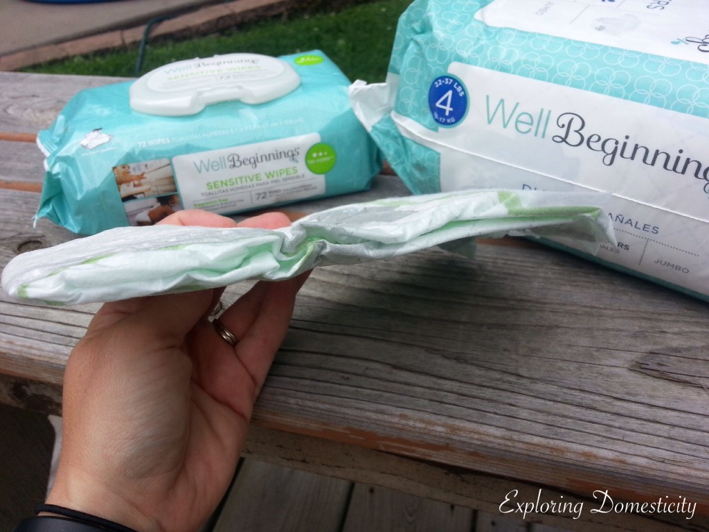 Walgreens Well Beginning Diapers, thin but absorbent 