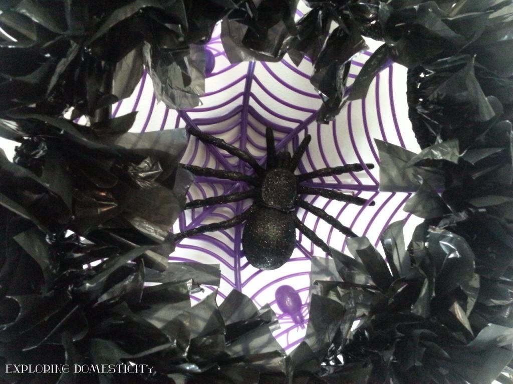 Dollar tree spider wreath