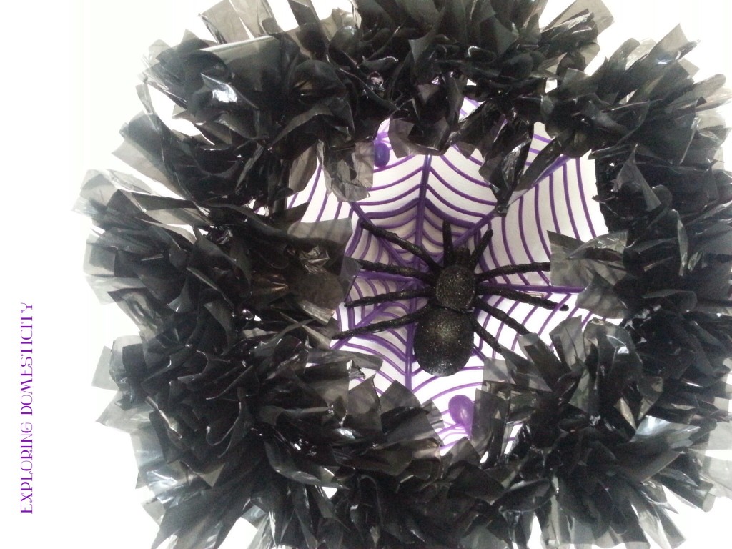 Dollar store Halloween wreath