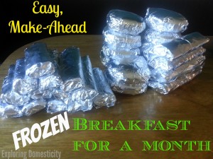 Easy make-ahead frozen breakfast