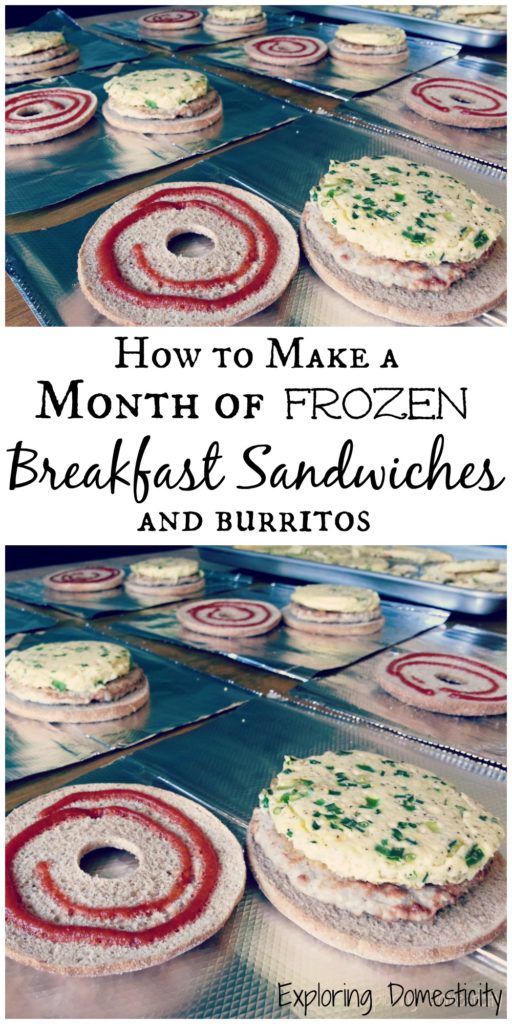 How to Make a Month of Frozen Breakfast Sandwiches and Burritos in no time
