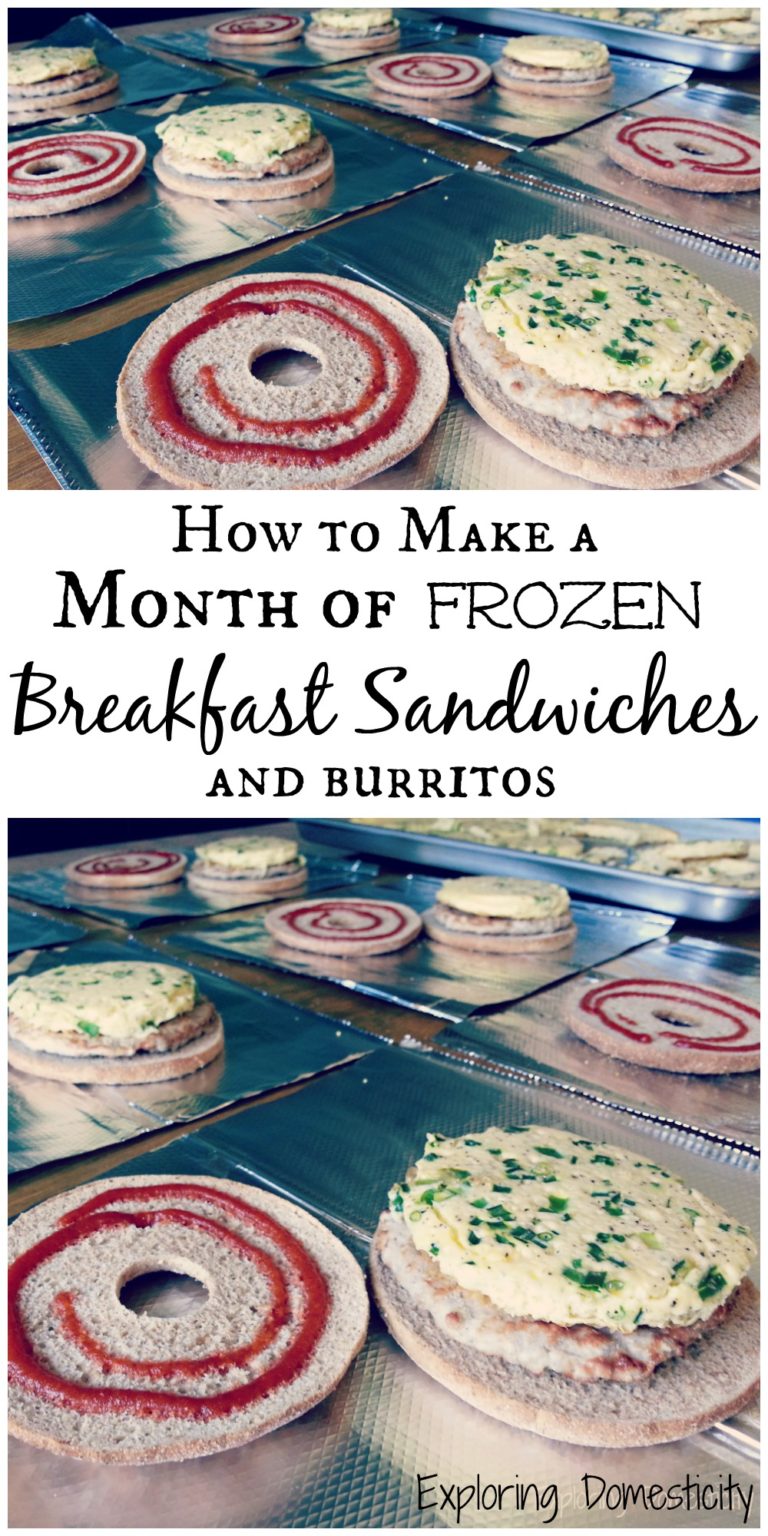 How to Make a Month of Frozen Breakfast Sandwiches {and Burritos} ⋆ ...