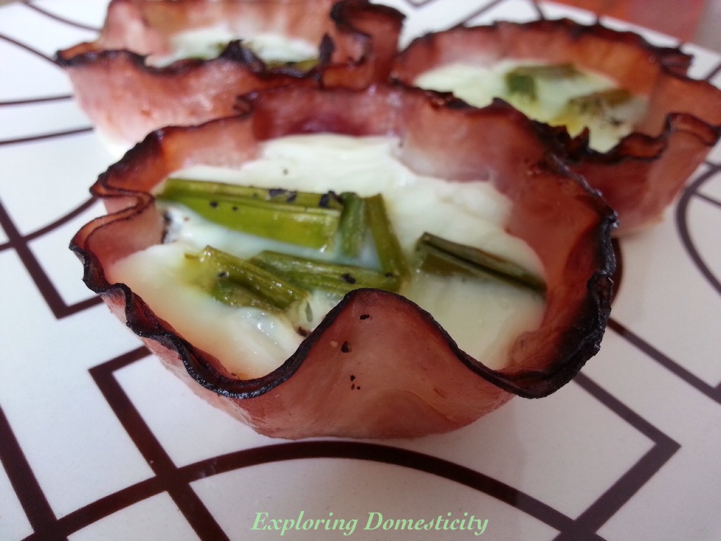 Ham Asparagus & Egg White Cups