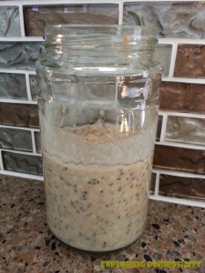 Peanut butter banana overnight oats