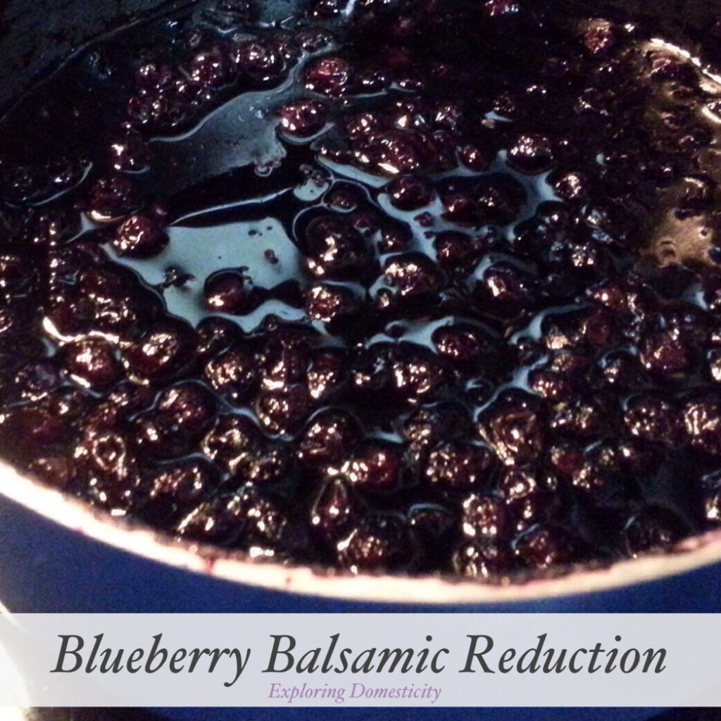 Blueberry Balsamic Reduction {3 Dishes with Wild Blueberries}