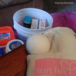 Cut costs and chemicals with Heart Felt Dryer Balls and Homemade Laundry Soap