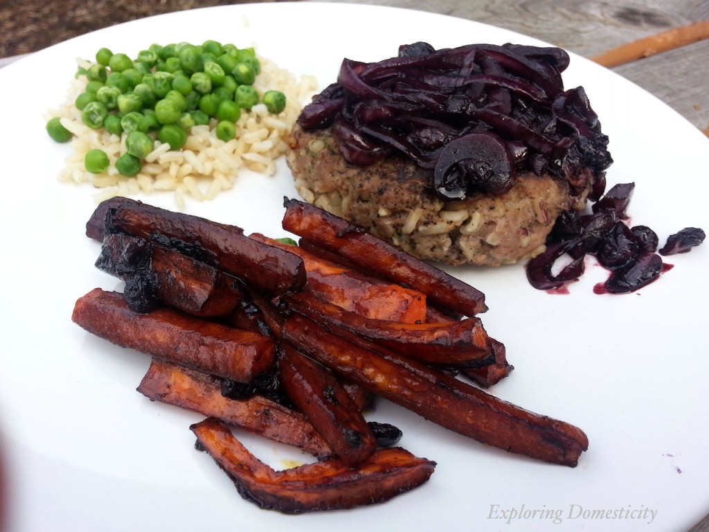 Blueberry Roasted Carrots {3 Dishes with Wild Blueberries}