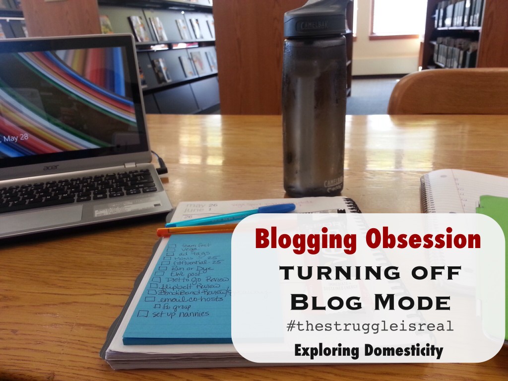 Blogging Obsession: turning off blog mode