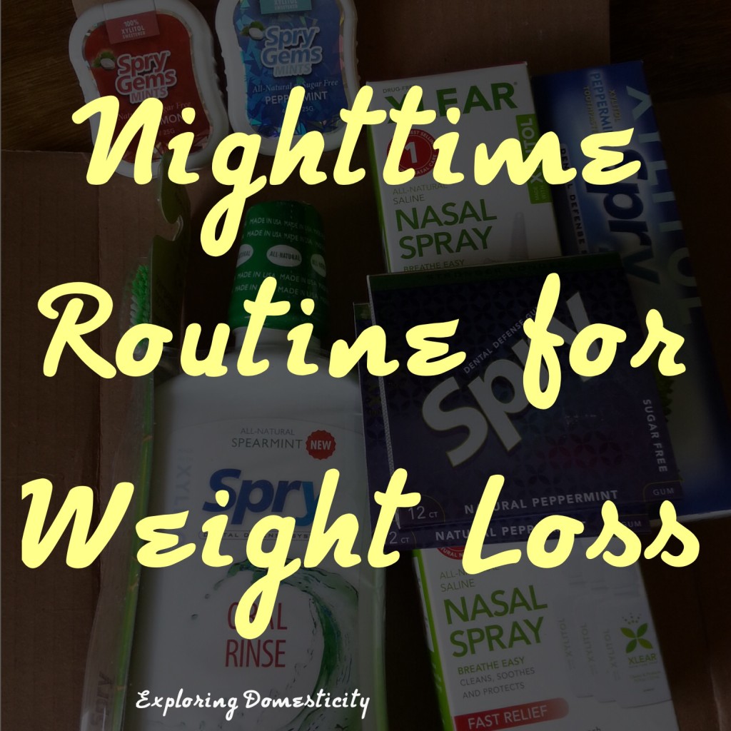 Nighttime routine for weight loss