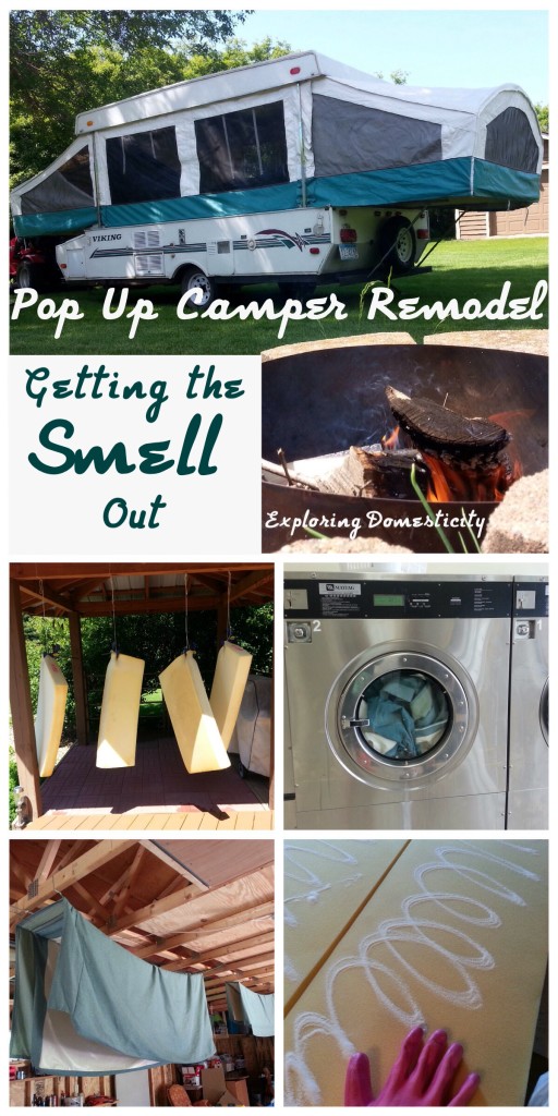 Pop Up Camper Remodel: Getting the Smell Out