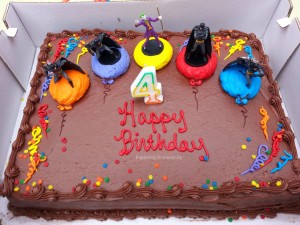 4 year old birthday party cake