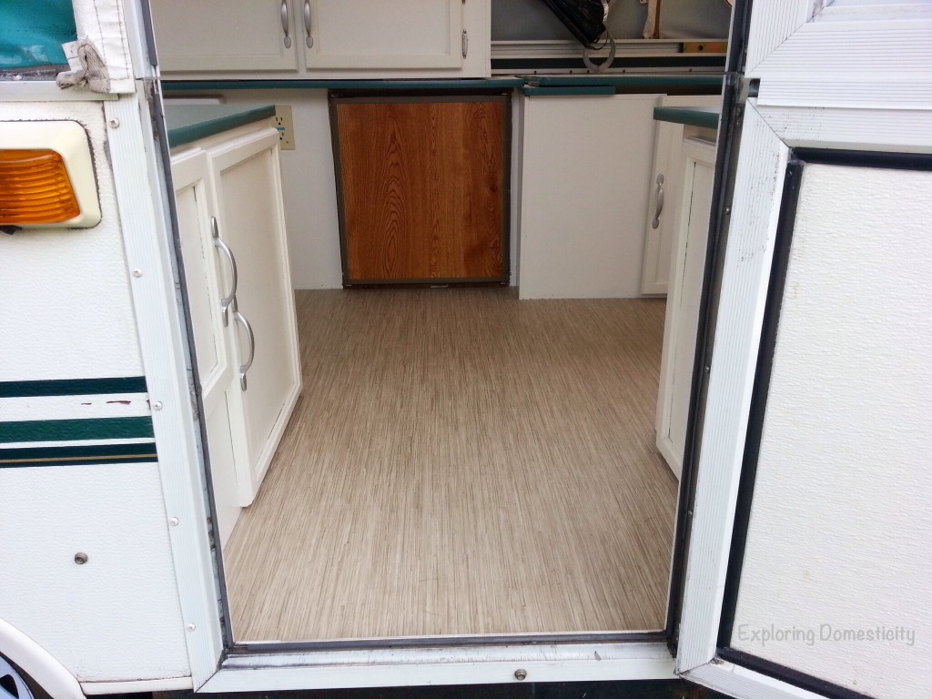 Pop Up Camper Remodel: painting and Flooring