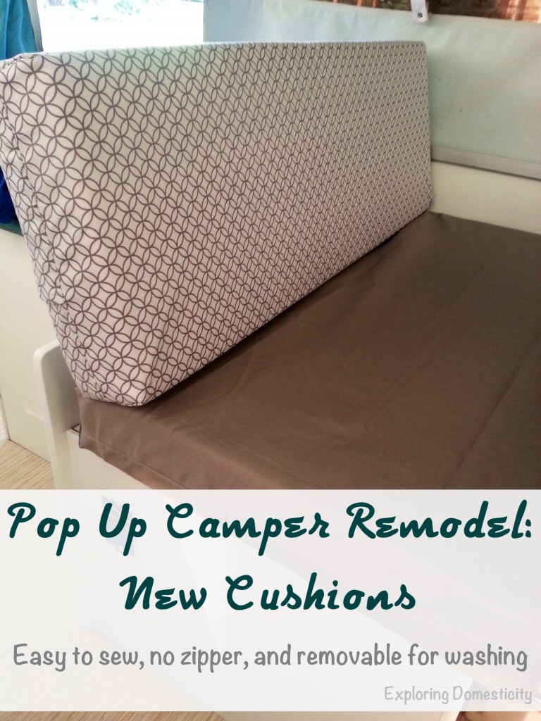 Pop Up Camper Remodel: New Cushions