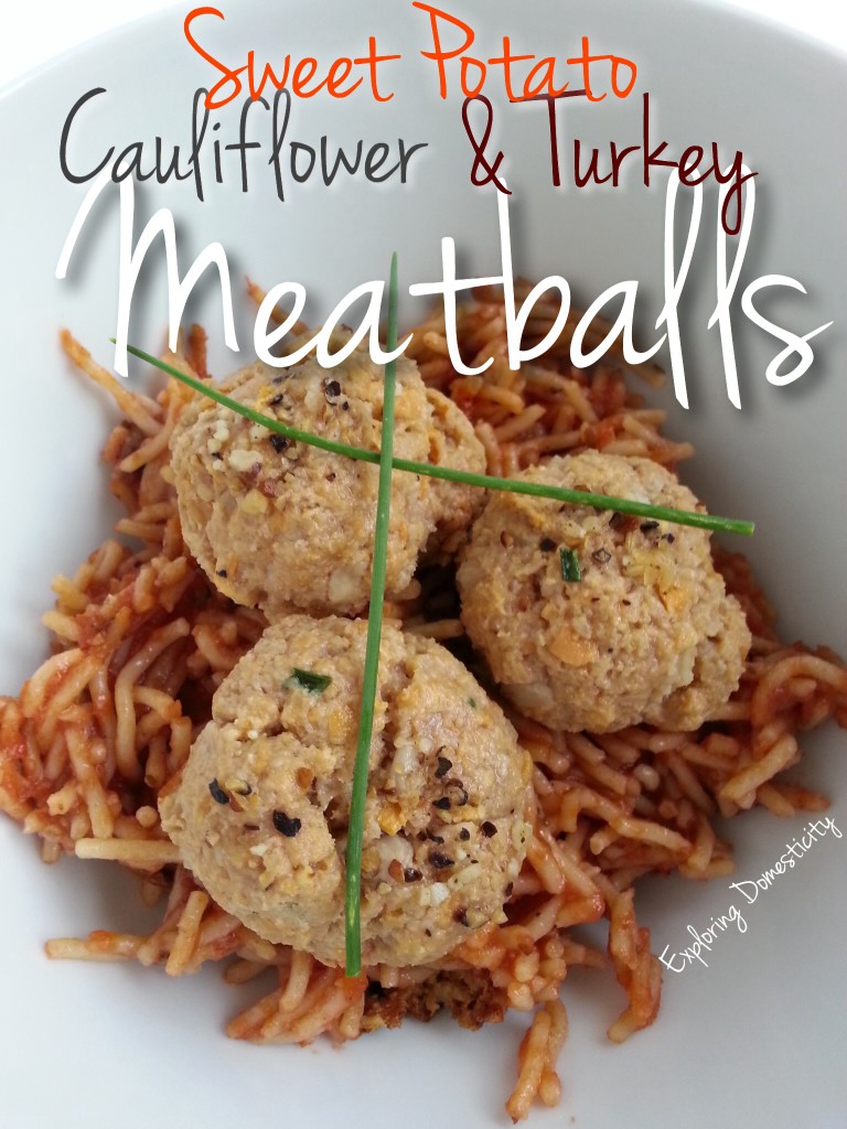 Sweet Potato Cauliflower & Turkey Meatballs