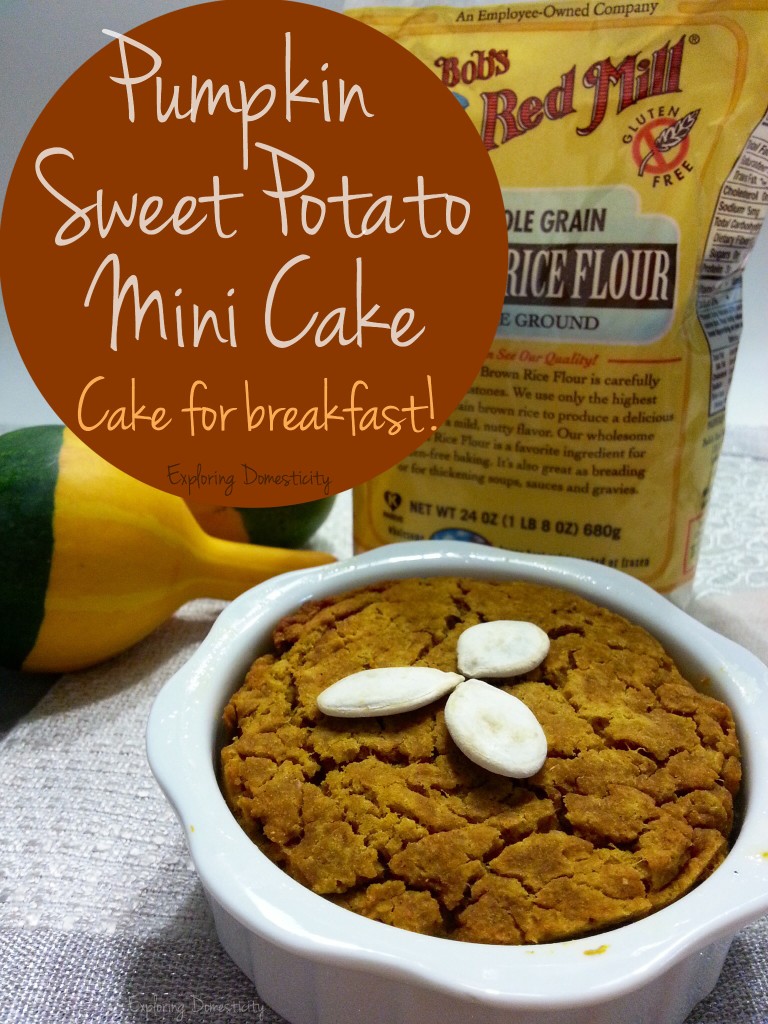 Pumpkin Sweet Potato Mini Cake - cake for breakfast!