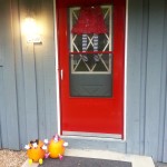 Witch in My Window: cheap, quick, and easy Halloween decoration for your door or window