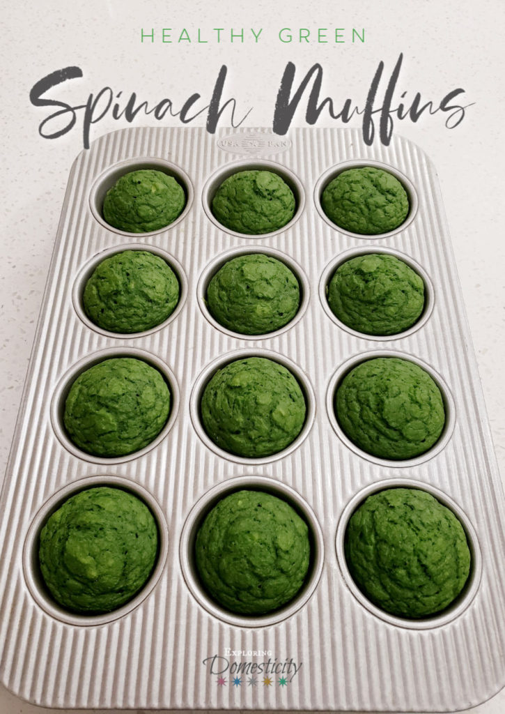 Healthy Green Spinach Muffins