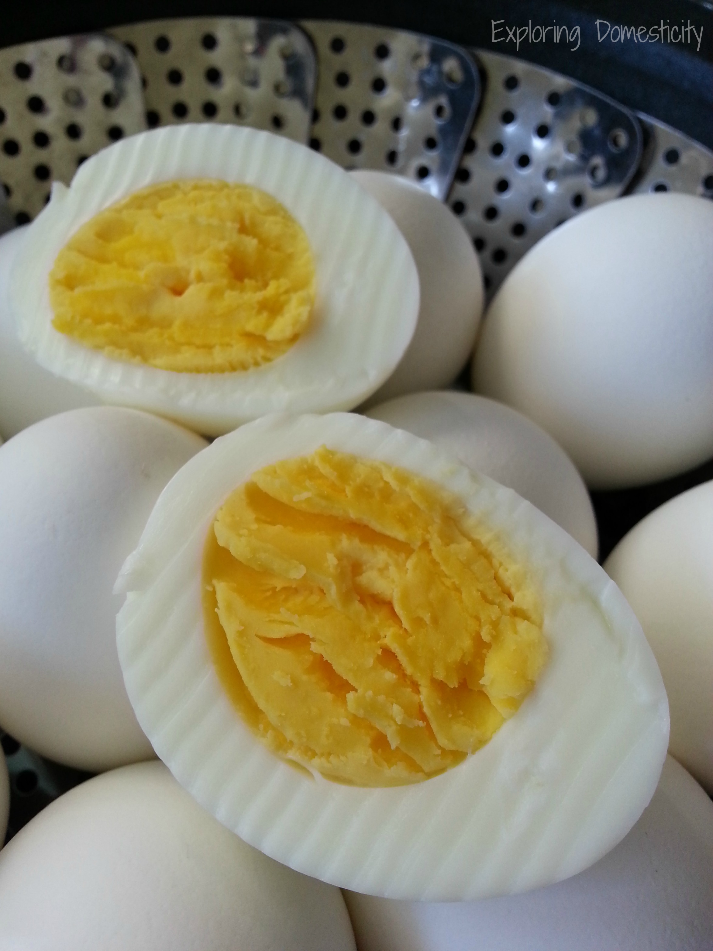 Hard Boiled Egg Closeup 