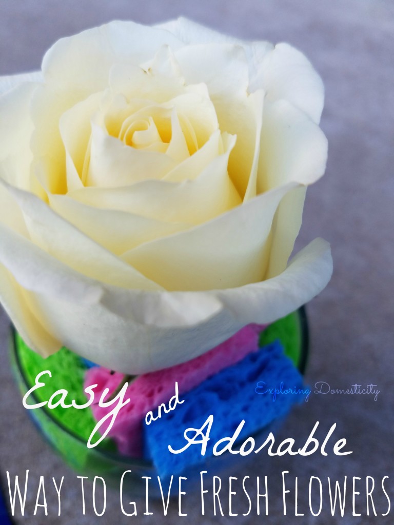 Easy and Adorable Way to Give Fresh Flowers