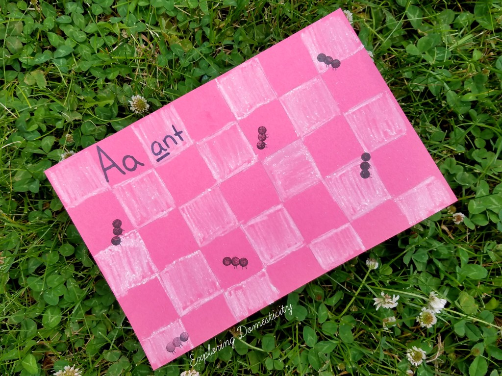ABCs of Summer Ant Stamping
