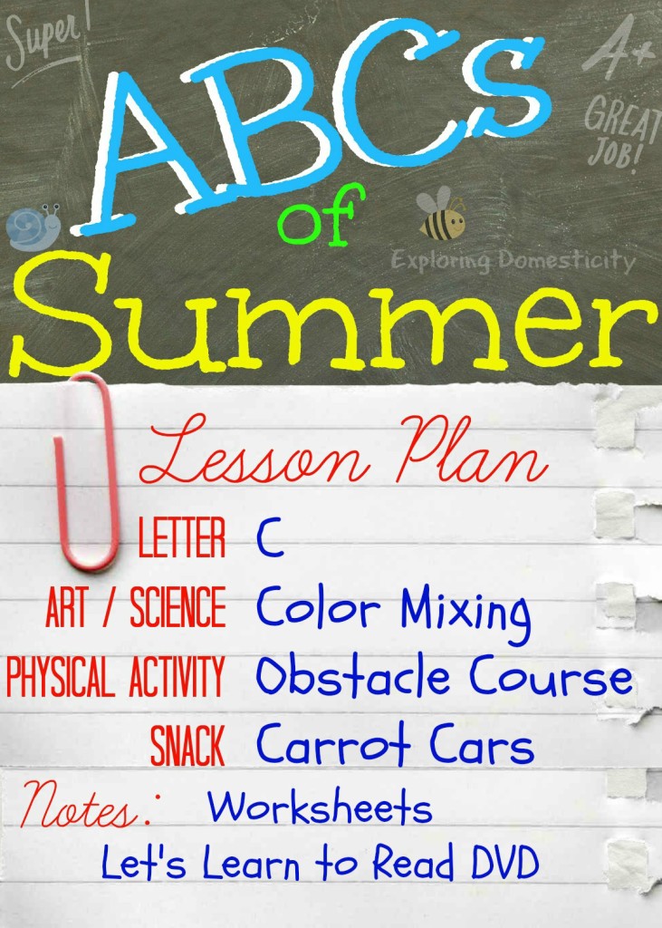 ABCs of Summer Lesson Plan C