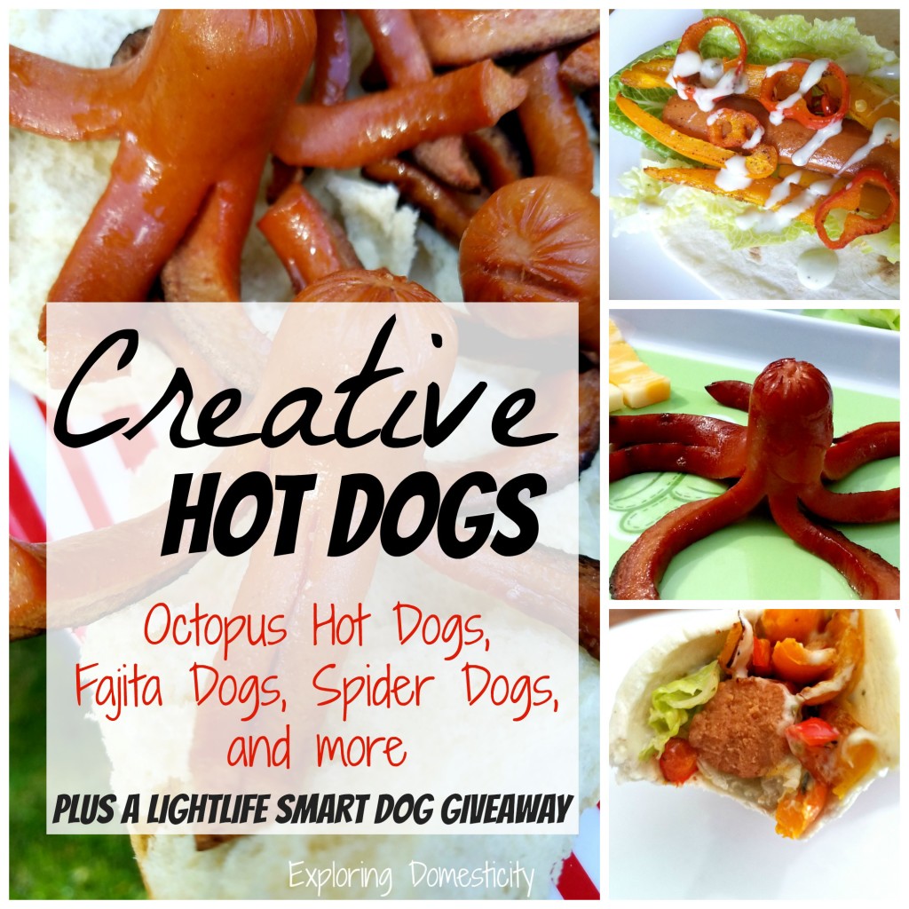 Creative Hot Dogs - octopus hot dogs, fajita dogs, spider dogs, and more