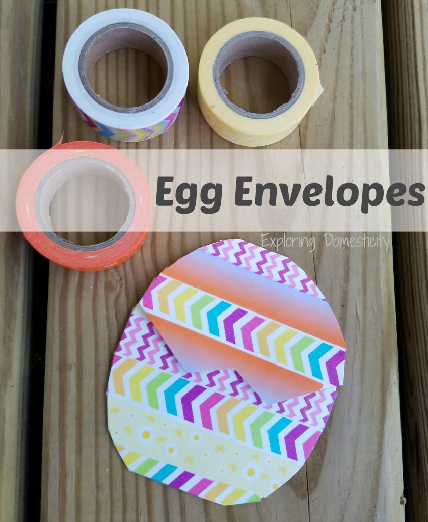 egg envelopes: easy craft with washi tape