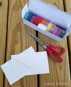 egg envelopes: easy craft with washi tape