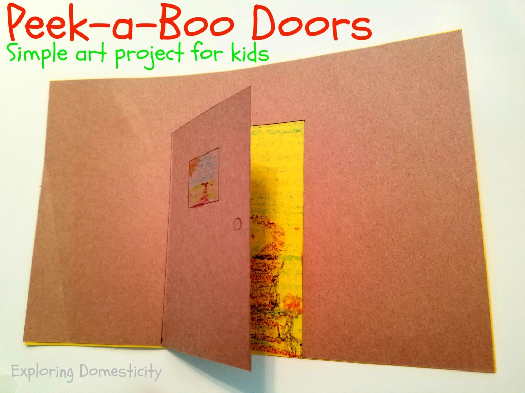 peek-a-boo doors art project