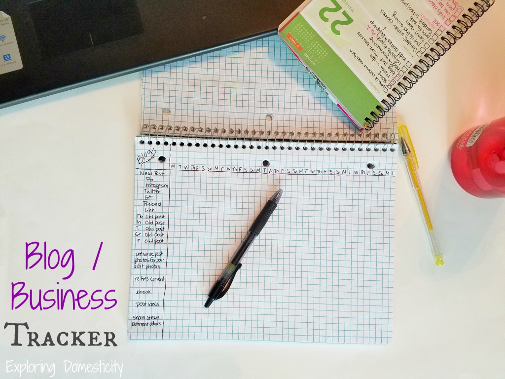 Blog and Business Tracker