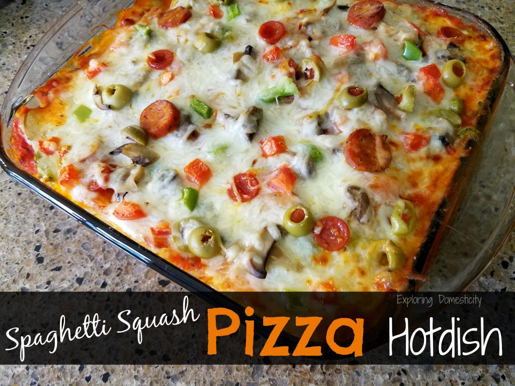 Spaghetti Squash Pizza Casserole / Hot Dish