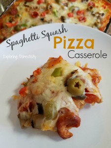 Spaghetti Squash Pizza Casserole