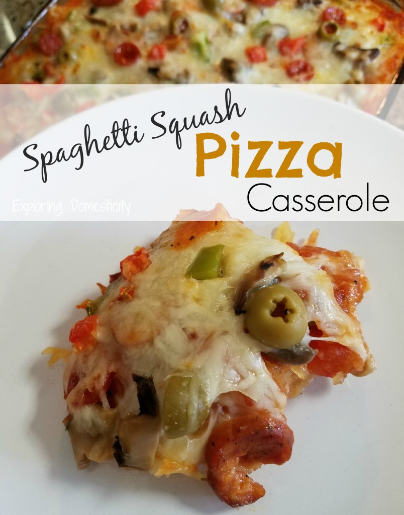 Spaghetti Squash Pizza Casserole