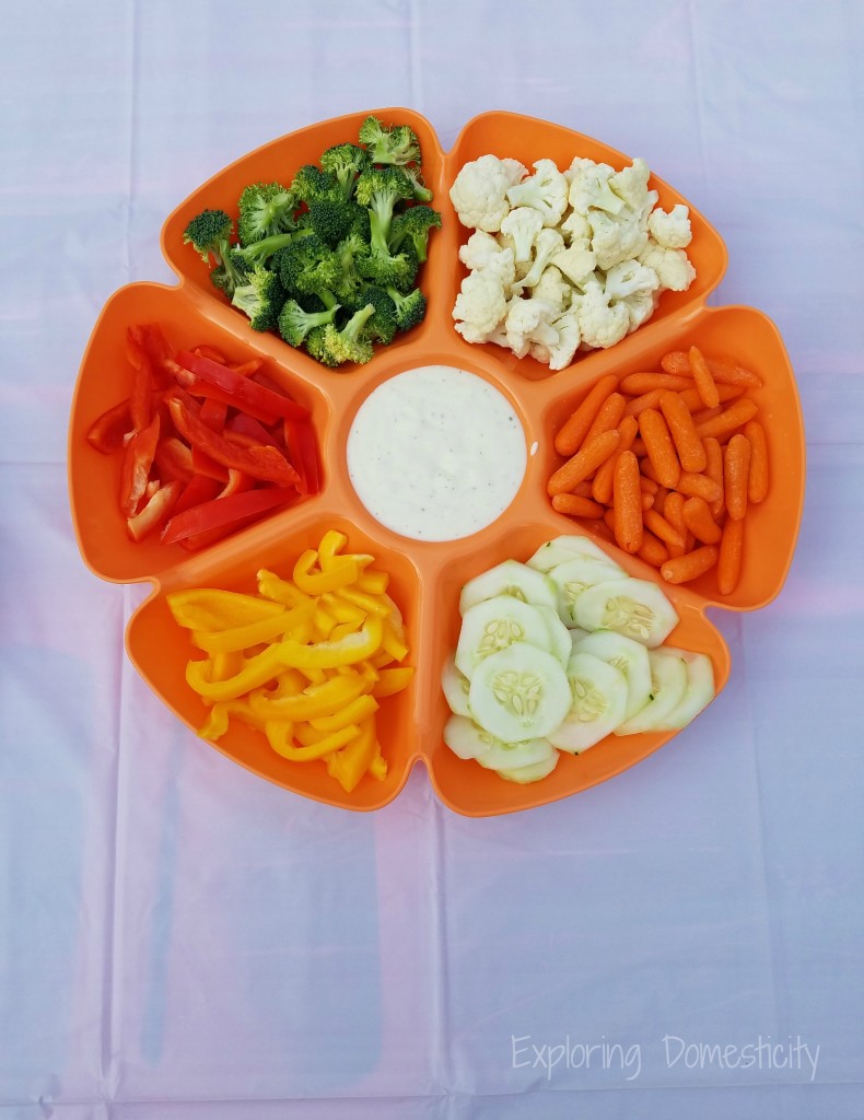 Rainbow Birthday Party: Veggies