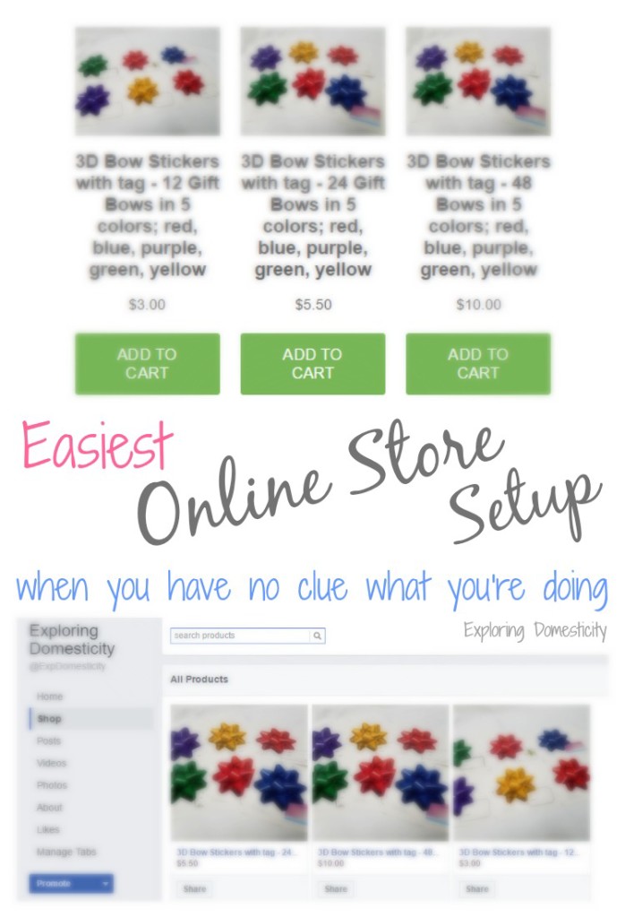 Easiest Online Store Setup when you have no clue what you're doing