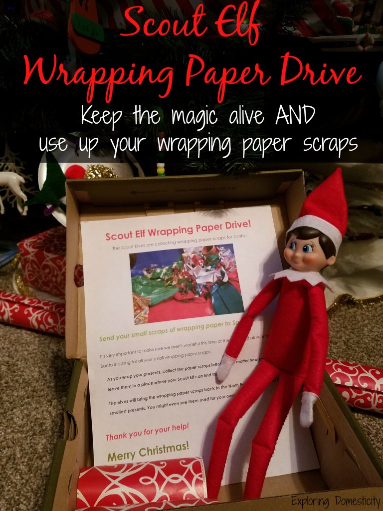 Scout Elf Wrapping Paper Drive