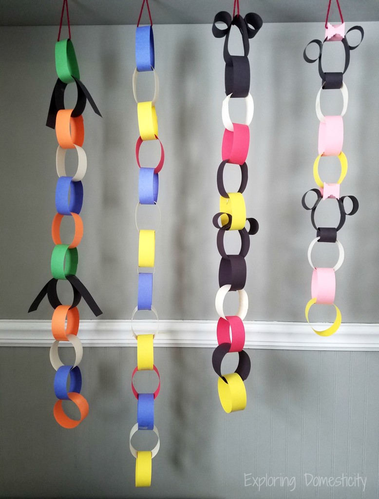 Disney Character Countdown Chains