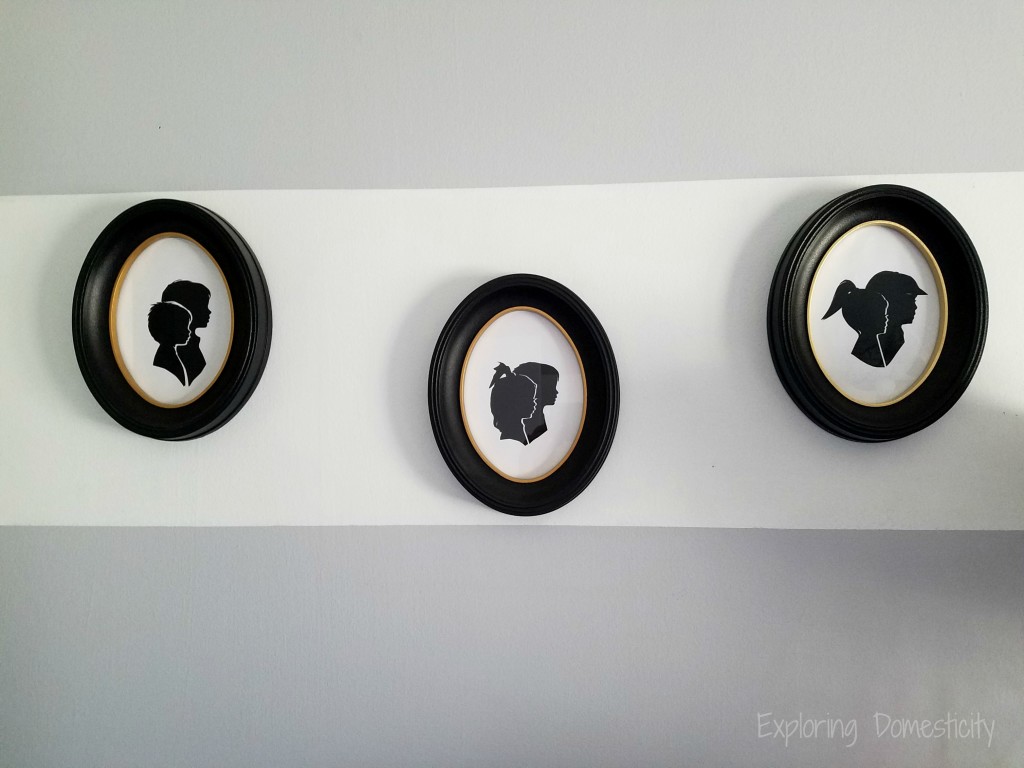 Mother's Day Gifts Ideas - Children's Silhouettes with links to tutorials