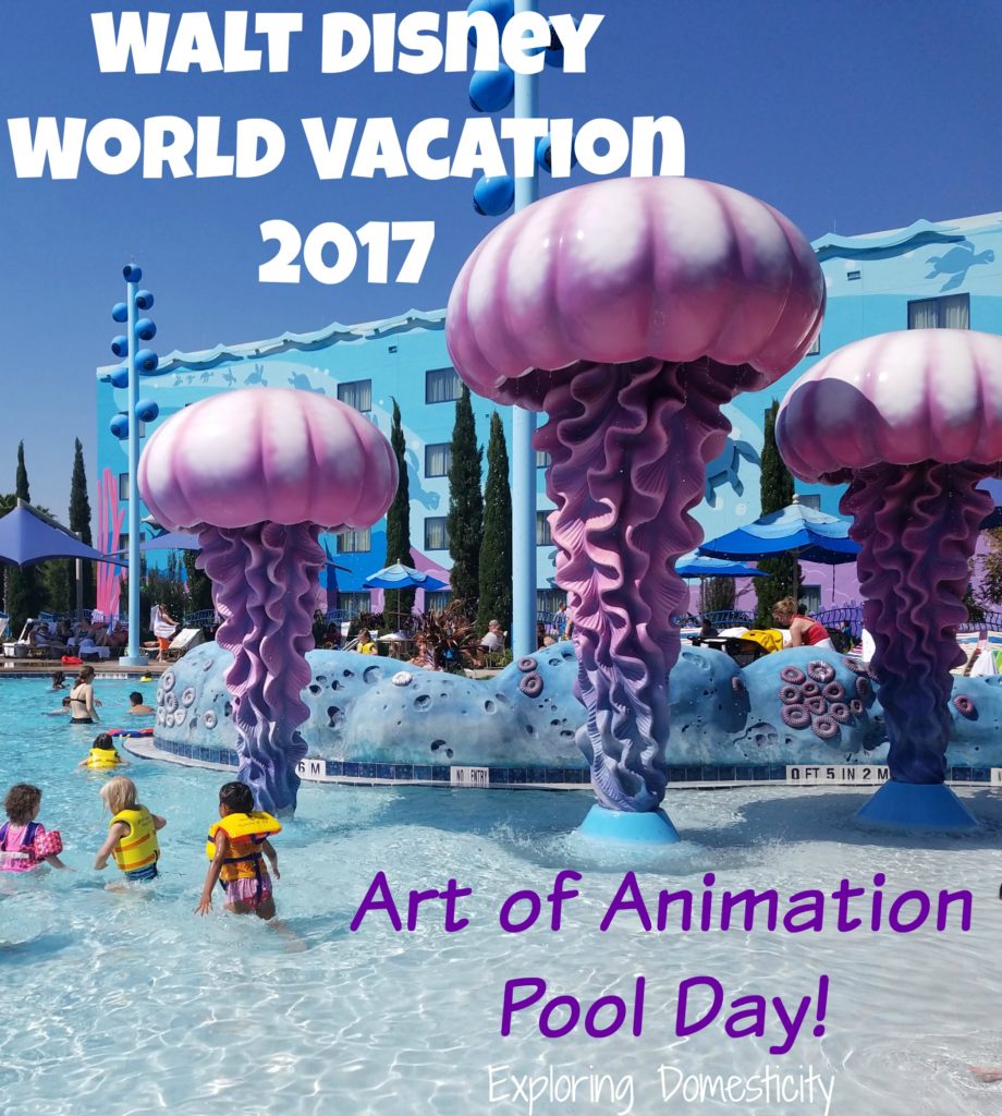 Walt Disney World Vacation 2017 Art of Animation Pool Day