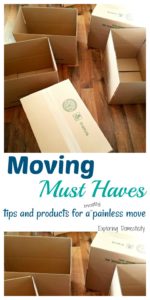 Moving Must Haves - tips and products for a painless move