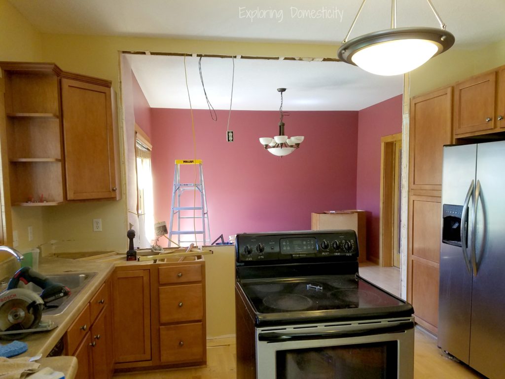 New House - Opening the kitchen wall