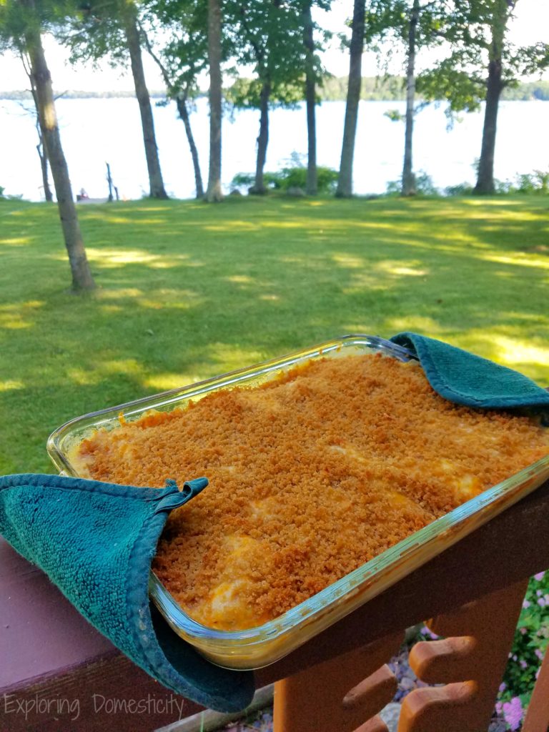 Chicken Artichoke Casserole at the lake