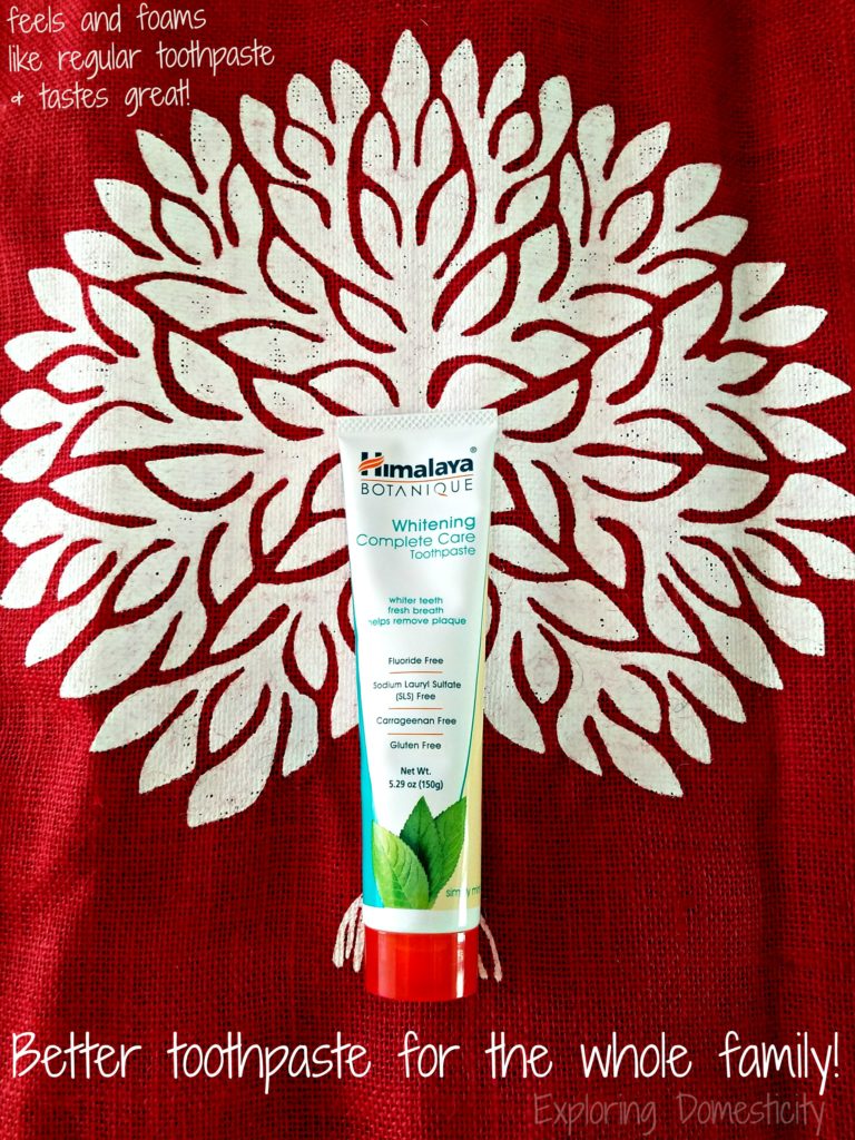 Himalaya Botanique Toothpaste - better ingredients, better taste, and better clean