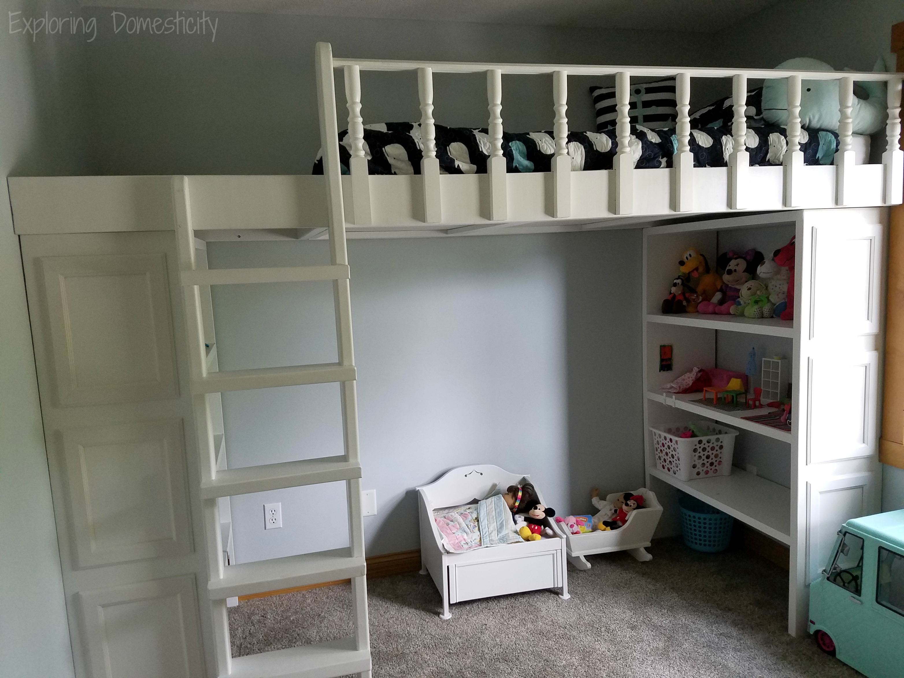 diy loft bed with storage