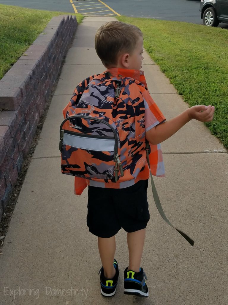 Tips for Kindergarten - small backpacks and lunch boxes