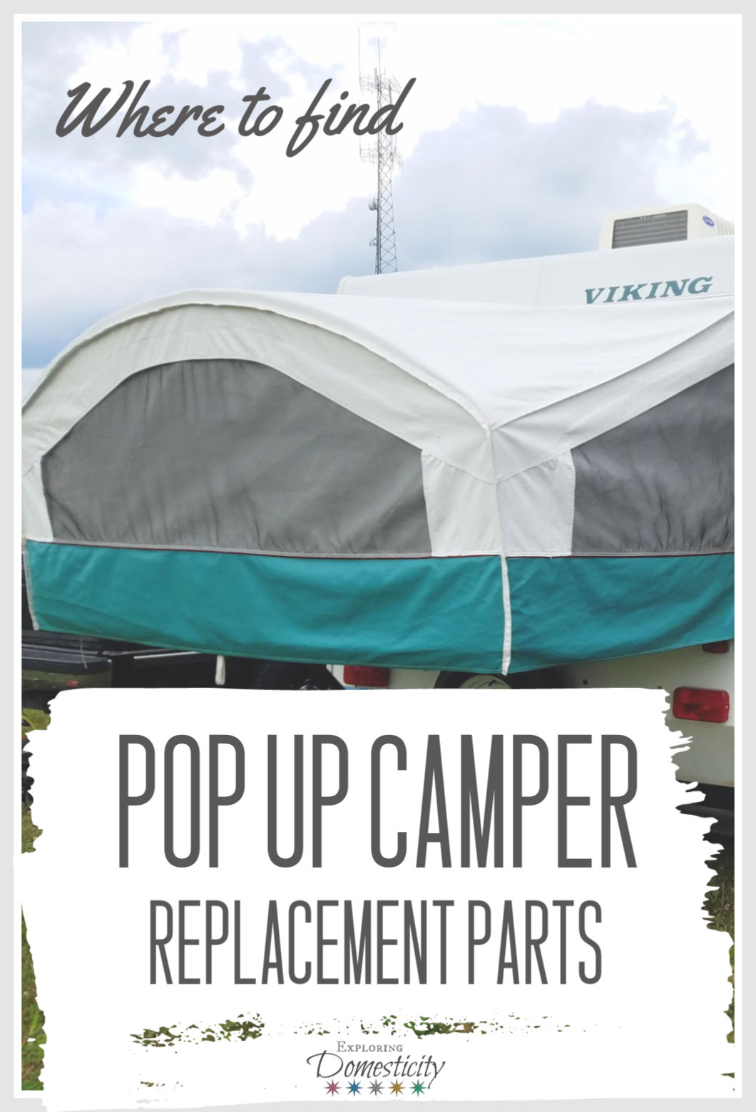 Pop up camper bed bow outlet support